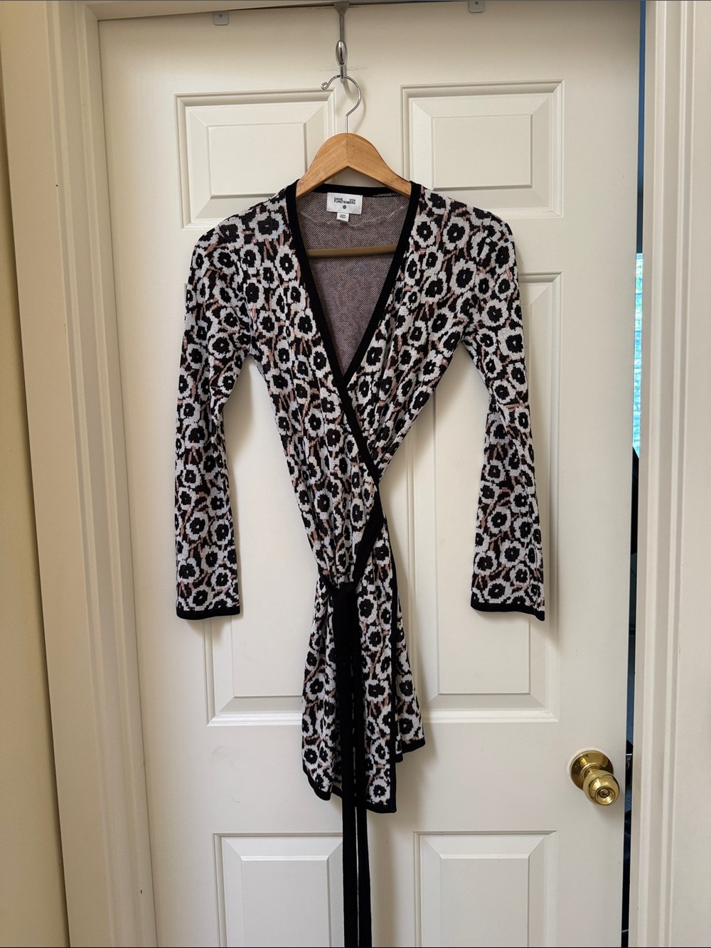 Diane von Furstenberg x Target Neutral Poppy Knit Wrap Dress -XXS